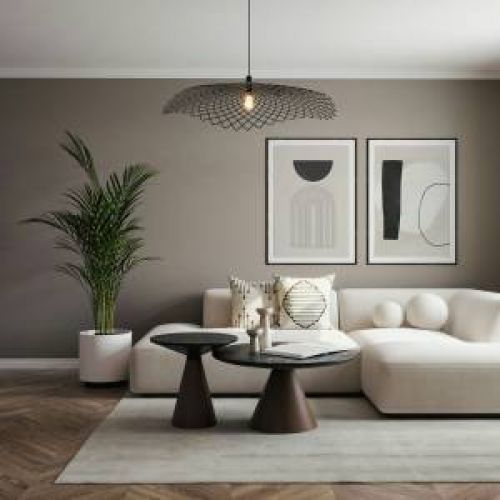 Wohnzimmer große Couch