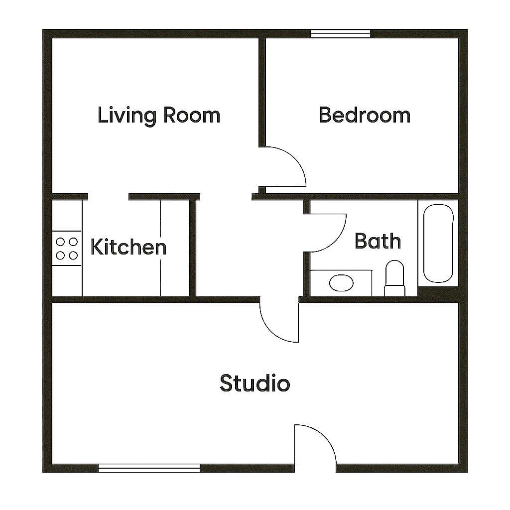 Art Studio Grundriss